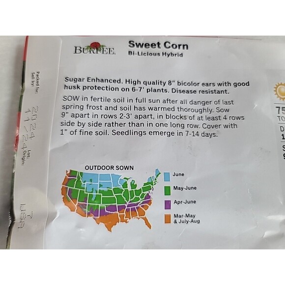 Burbee Sweet Corn Bi-Licious Hybred Seeds - Picture 6 of 10